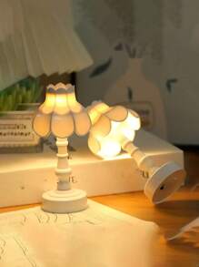 1 pieza Luz LED en forma de flor, lámpara creativa, luz nocturna perfecta para decoración de dormitorio y escritorio, decoración del hogar, regalo de inauguración de casa único y acogedor, decoración de cafetería y habitación de hotel - Multicolor - Ver 10