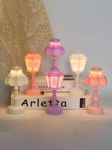 1 pieza Luz LED en forma de flor, lámpara creativa, luz nocturna perfecta para decoración de dormitorio y escritorio, decoración del hogar, regalo de inauguración de casa único y acogedor, decoración de cafetería y habitación de hotel - Multicolor - Ver 4