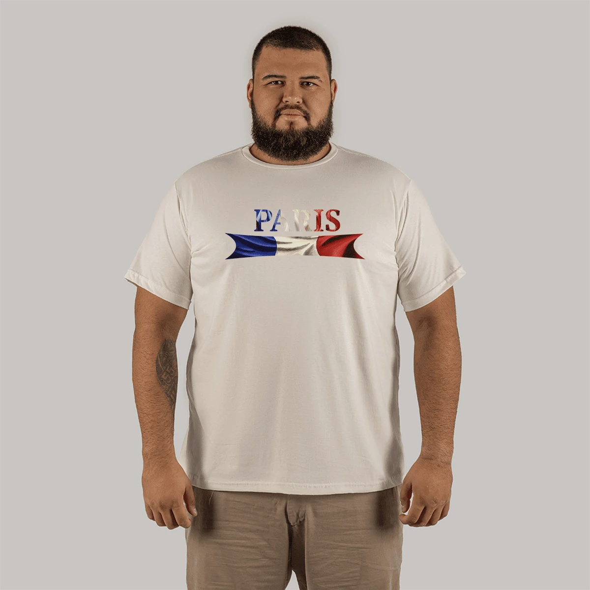 Paris Air T-Shirt Large Larger Shape Plus Size Extra Printed - Kem - Xem 1