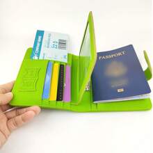 [Personalizado] Porta pasaporte personalizado con nombre, se puede dar como regalo de Navidad a la familia, porta pasaporte actualizado con ranuras para tarjetas, cartera de viaje RFID para hombres/mujeres/familia y negocios, de moda, compacta, conveniente, fácil de transportar, esencial para viajar