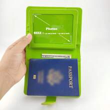 [Personalizado] Porta pasaporte personalizado con nombre, se puede dar como regalo de Navidad a la familia, porta pasaporte actualizado con ranuras para tarjetas, cartera de viaje RFID para hombres/mujeres/familia y negocios, de moda, compacta, conveniente, fácil de transportar, esencial para viajar