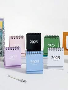 1 件 2025 迷你桌面日历 - 便携、创意、时尚办公用品、装饰性桌面日历，适用于办公室、房间、卧室、家居装饰 - 纸质材料 - 彩色 - 查看 11
