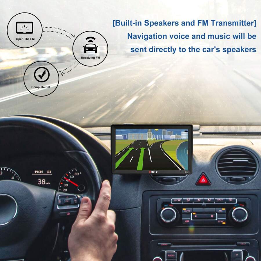 XGODY XGODY 9'' Car & Truck GPS 256MB RAM +8GB ROM Navigator 2024 NEW