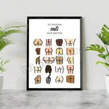 1 件简约北欧卫生间幽默法语评论通知搞笑浴室名言海报帆布画墙壁艺术图片厕所家居装饰无框