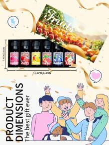 EMBRACEX. 6PCS/1Set 10ML Fruits Perfume Set Essential Oils Aromatherapy Oils Gift Box Perfume For Women Fruity Fragrance Oil For Candle & Soap Making Holamay Premium Essential Oils - Raspberry Cherry Strawberry Blueberry Mango Apple