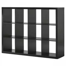 12-Cube Storage Organizer, Solid Black - 黑色 - 查看 1