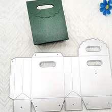 WUPARRSS 1 Piece Of New Foldable Gift Bag Gift Box Decoration Combination Creative Handmade DIY Metal Cutting Mold, High-Quality Carbon Steel Embossed Cutting Die Cardboard Production, Suitable For Scrapbooks, Album Frames, Cards, Envelopes, Invitations, Candle Light Boxes, Embossed Paper, Handmade Creative Production, Birthday Party Celebrations And Other Holiday Gifts Love Friendship Blessing Decoration Excellent Creative Design Cutting Die