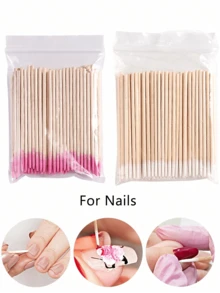 200 支指甲清洁棒，适合 DIY 美甲 - 彩色 - 查看 2