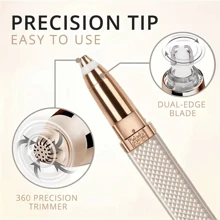 4 In 1 Eyebrow Trimmer & Facial Hair Removal For Women Cordless Portable USB Replaceable Head -BA1302 - BA1302 - 查看 5