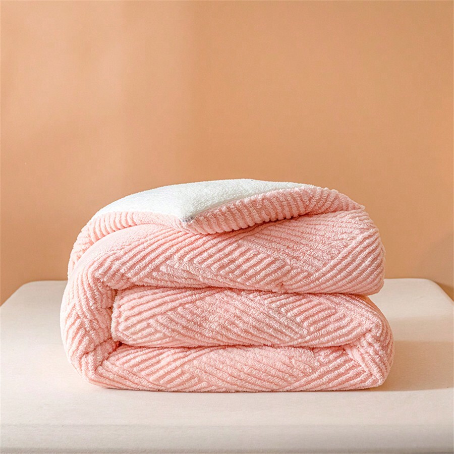 1pcs Thick & Warm Comforter Quilt, Taffeta Velvet Quilted Blanket