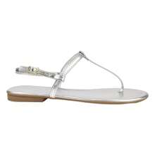 Flat Sandal With Thong - 銀色 - 查看 4