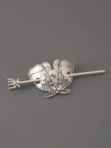 1个复洛克蝴蝶蜜蜂动物造型锌合金发夹，适合所有季节，可作发髻发夹、发髻器、发饰、发型针、学生用品、发饰、头部饰品、女士发饰。 - 彩色 - 查看 19