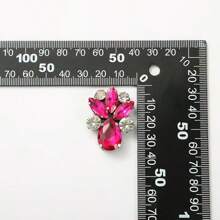 قطعة واحدة/مجموعة قطرات المياه متعددة الألوان من الزجاج المصنوعة يدويًا لديكور الملابس والقبعات والحقائب والحقائب والملصقات الزخرفية التي تُلصق على الملابس القماشية، ملحقات الشعر مصنوعة من القماش غير المنسوج مزينة بقطع الماس على شكل قطرات ماء