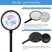 Aquarium Light For 1 To 3 Gal Fish Tank (Dimmable White+Blue+Red LED) USB Full Spectrum 5W 7W Dimmable Small Fish Tank Light Lamp, Adjustable Brightness Fish Tank Light For Open Terrarium,Planted Tank,Round Fish Tank ,Square Fish Tank