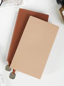 1 Stück Notizbuch im Litschihaut-Textur A6 Stil, minimalistisch, weich und bequem, leicht mitzunehmen, linierte Seiten, Business Büro Memorandum Block, klein und tragbar, in mehreren Farben erhältlich