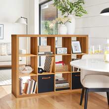 12-Cube Storage Organizer, Solid Black - 薑色 - 查看 1