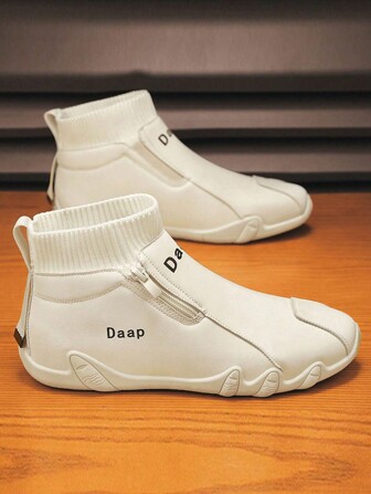 Zapatos deportivos casuales para hombres, botas impermeables para exteriores, botas altas, botas de media caña, botas cortas de moda y versátiles, botas moteras de estilo, botas de desierto para viajes al aire libre, botas moteras de moda retro y versátiles, botas geniales para hombres