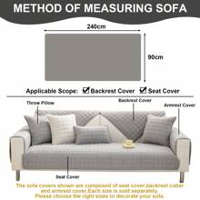 Soft Corduroy Sofa Cover - New Non-Slip Sofa Covers 1 2 3 Seater, Couch Covers For Sectional Sofa, Comfy Couch Cover, Sofa Cover L Shape Furniture Protector For Living Room - Màu Xám nhạt - Xem 7