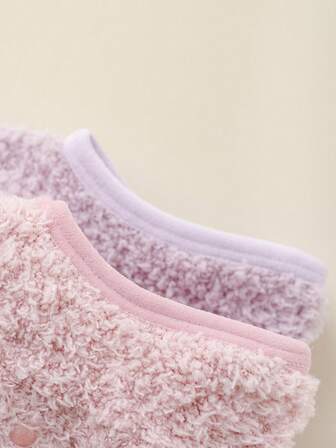 3 par damstrumpor i slumpmässig färg, halkfria och varma ankelstrumpor, suddiga strumpor, lämpliga för vardagsbruk på höst och vinter