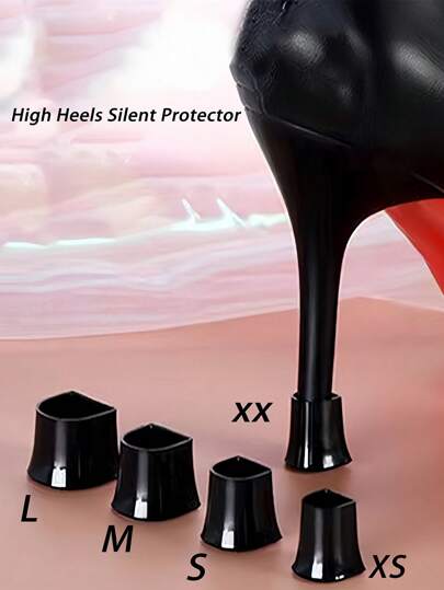 QKC 1 Pair Anti-Skid High Heel Protector Cover Shoes Stopper, For Women Sandals Women Pumps White Heels, Kitten Heels, Black Heels