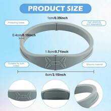 高弹压缩护膝带髌骨带，采用高弹材料制成，可稳定骨骼并提供舒适贴合，不会夹腿，适用于肌腱支撑、运动膝盖保护、减震和髌骨稳定健身房配件膝盖支撑运动护膝健身房护膝