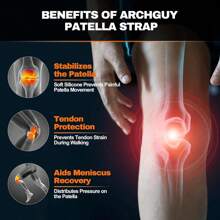 高弹压缩护膝带髌骨带，采用高弹材料制成，可稳定骨骼并提供舒适贴合，不会夹腿，适用于肌腱支撑、运动膝盖保护、减震和髌骨稳定健身房配件膝盖支撑运动护膝健身房护膝
