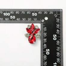 قطعة واحدة/مجموعة قطرات المياه متعددة الألوان من الزجاج المصنوعة يدويًا لديكور الملابس والقبعات والحقائب والحقائب والملصقات الزخرفية التي تُلصق على الملابس القماشية، ملحقات الشعر مصنوعة من القماش غير المنسوج مزينة بقطع الماس على شكل قطرات ماء