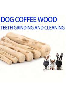 1pc Natural Coffee Wood Dog Teething Stick - Durable, Interactive Chew Toy For All Sizes Of Dogs, Promoting Healthy Dental Care And Reducing Anxiety With Long-Lasting Fun Dog Interactive Toys A Variety Of Sizes To Suit All Dog Types