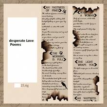 跨时代浪漫复古英文文字装饰贴纸和遮蔽胶带套装适用于剪贴簿和日记本 DIY - 彩色 - 查看 8