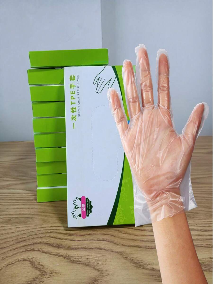 1盒/40只/70只一次性手套，居家/美发/清洁/烹饪手套，情人节，新年用品 - 多色 - 查看 1