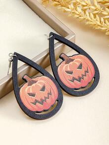 1 对精致时尚的耳环，带有万圣节元素，适合日常百搭礼物万圣节耳环 - 多色 - 查看 8
