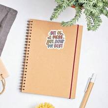 Miếng dán chống thấm nước 'Có chút lộn xộn, nhưng cố gắng hết sức' - Hỗ trợ chăm sóc bản thân và sức khỏe tinh thần, Vinyl bền, Dễ dán - Nhiều màu - Xem 7