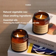 FUREO 香薰蜡烛香味：风铃草，紫丁香，茉莉，玫瑰果，白龙香，麝香，甜瓜，梨，玫瑰，小苍兰，麝香，广藿香，玫瑰，天竺葵，蜂蜜，广藿香，麝香，香根草 - 英國梨與小蒼蘭 - 查看 6