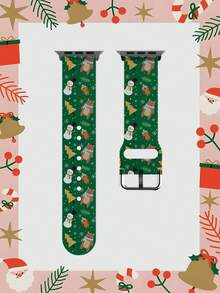 Apple Watch 表带，时尚简约，柔软舒适，防水防汗，硅胶表带，隐藏式表扣和按钮设计，兼容 Apple Watch 38/42/40/44/41/45/49/46/42（1-10 系列）毫米，佩戴方便，长度可调 - 多色 - 查看 1