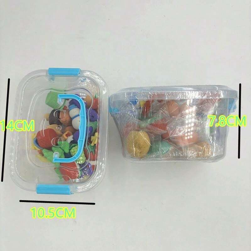 24pcs Cartoon Creative Erasers, Santa Claus, Snowman, Sleigh, Christmas