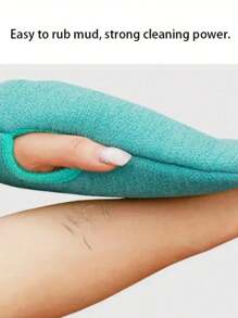 1pc Exfoliating Bath Body Scrub Cleaning Mitt, Dead Skin Removal Glove, Dual-Sided Body Cleaning Tool For SPA Foam Massage, Exfoliating Towel, Reversible Bath Mitt For Peeling, Suitable For Hydrotherapy, Massage And Body Scrubbing, Body Scrub Bath Accessories, Dead Skin Remover And Face Massager, Comes With Multi-Color Deep Cleansing Bath Towel