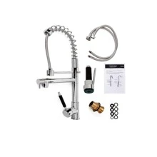 Mazzilli Mz19 Extendable Single Lever Kitchen Tap - Chrome - Xem 3