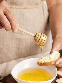 10 件、30 件/套高品质蜂蜜搅拌棒搅拌手柄罐勺实用 100 件木质勺子蜂蜜长棒用品蜂蜜厨房工具 - 原木色 - 查看 7