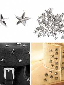 10/20/30/50 件五角星装饰钉适用于服装包包皮鞋朋克摇滚珠宝工艺金属钉头钉饰钉配饰圣诞礼物哥特式感恩节礼物 Y2K - 彩色 - 查看 5