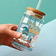 6 件/套圣诞风格防水 UV DTF 16 盎司杯贴花贴纸，适用于 Libbey 玻璃杯、滚动玻璃杯、笔记本电脑、家具和 DIY 工艺品 - 易于使用、持久耐用 - 彩色 - 查看 6