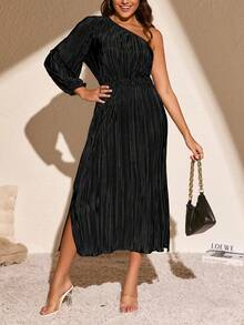 New Elegant Half-Sleeve Black Evening Dress, Fashionable And High-Quality - Black - View 4