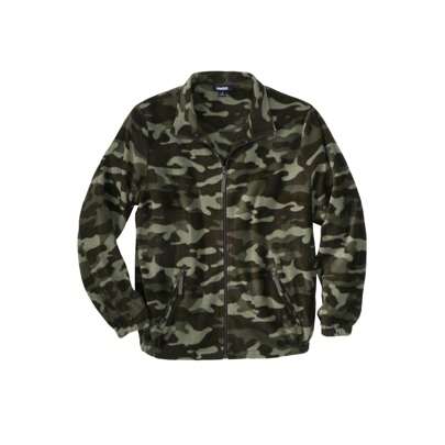 KingSize Men's Big  Tall Explorer Plush Fleece Full-Zip Jacket