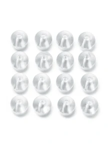20/50/100 Cái/Lô 0,31in Hạt Tròn Acrylic Trong Suốt Hạt Rời Cho Vòng Cổ Vòng Tay Móc Khóa Kẹp Tóc Làm Đồ Thủ Công DIY Phụ Kiện - Bóng acrylic trong suốt - Xem 6