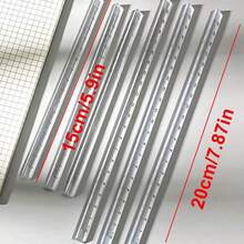 5 Pieces Of 15cm Rainbow Visible Rulers, Transparent Ins Acrylic Ruler, Elementary School Specific Triangle Ruler, Cute Girl Heart - Multicolor - View 4