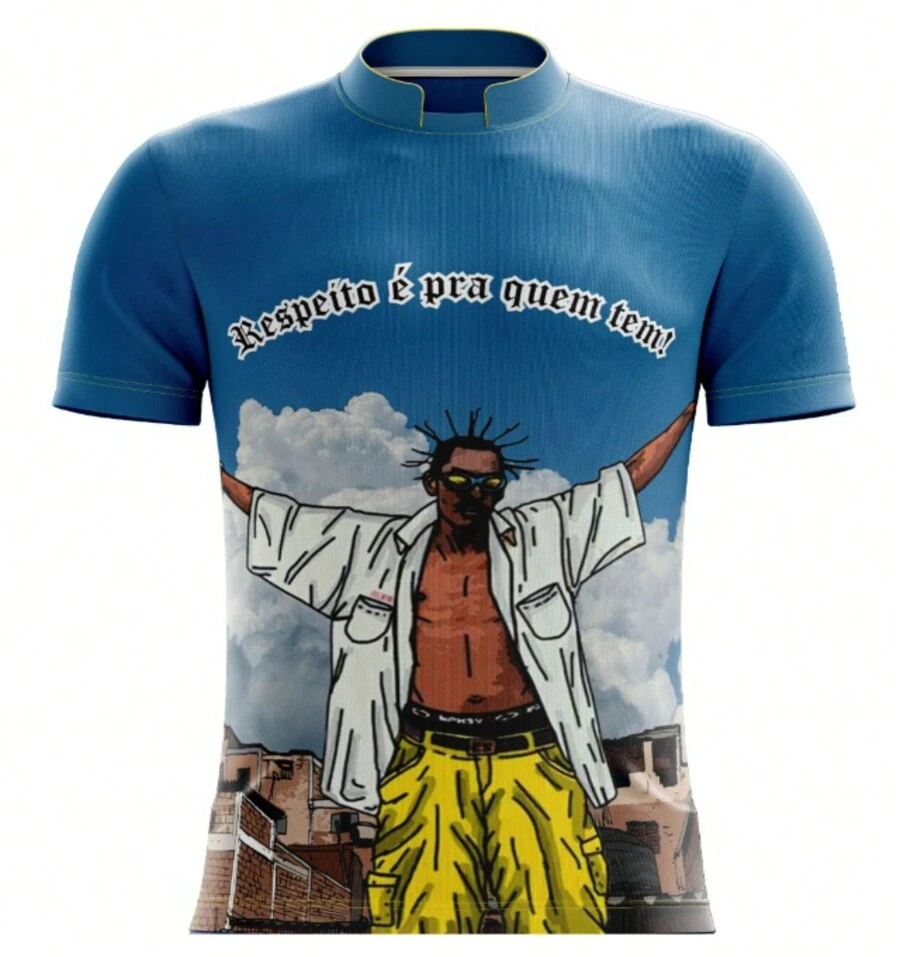 Camiseta quebrada comunidade céu azul  ref 205