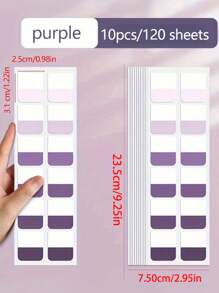 licao 書籍註釋用品，10入組便簽套裝，帶標尺，用於索引選項卡頁標記60種顏色