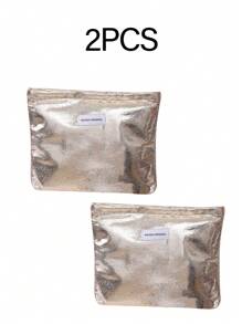 便攜式時尚亮面大容量化妝包，旅行化妝品收納袋，盥洗用品整理包，適用於盥洗用品、化妝品、化妝刷、配件、旅行、居家收納、旅行必需品、宿舍用品、婚禮新娘禮物、母親禮物、好友禮物、生日禮物、紀念品、居家收納必需品、開學季、教師節 - 銀色 - 查看 15