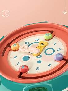 1 件幼儿 8 面手鼓，彩色多功能早教拍鼓玩具，各种游戏设计，适合玩耍和学习，儿童早期发展，亲子互动，多功能模式（LED 手鼓、可调时钟、音乐钢琴、形状珠子、智慧齿轮、形状匹配、青蛙游戏、儿童电话），随机配件 - 彩色 - 查看 8