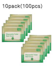 100pcs Toilet Seat Cover Disposable Flushable Paper Travel Toilet Seat Cover Portable For Adult And Kids' Potty Training Travel Essential Accessories For Airplane Road Trips Camping Hotel Back To School Travel Essentials Travel Accessories Travel Must Haves Beach Vacation Summer Holiday School Accessories Supplies Stuff Back To School Supplies