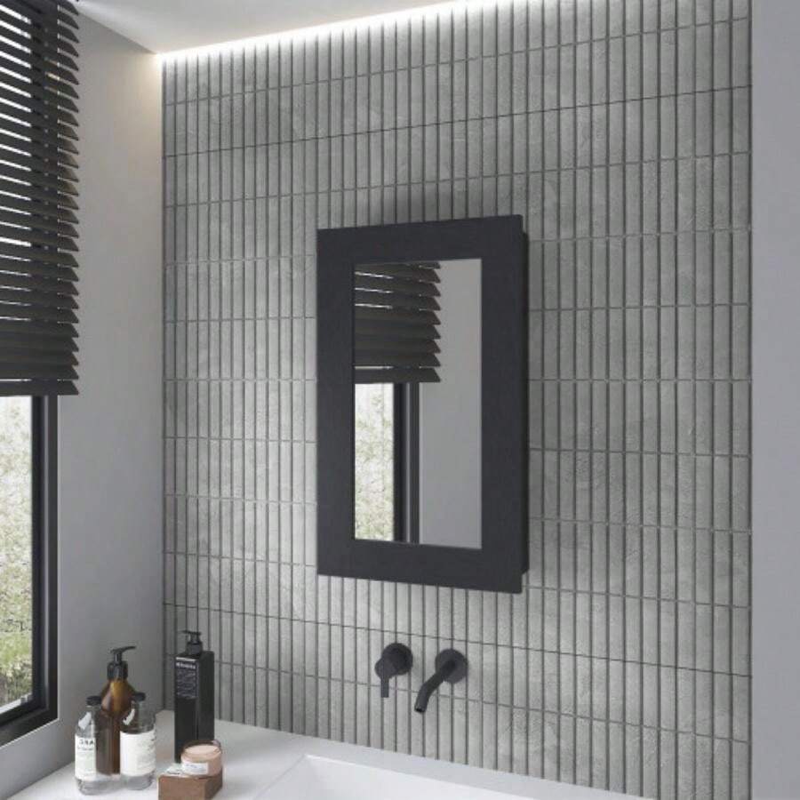 Compact Design Three Shelves Mirrored Door Medicine Sanford